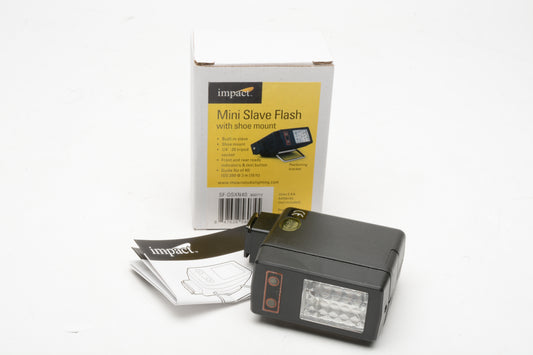 Impact SF-DSXN40 Mini Slave Flash With Hot Shoe, Mint, Boxed