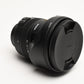 Sigma AF 10-20mm f3.5 DC HSM wide zoom lens Nikon Hood, caps, UV, case Mint-