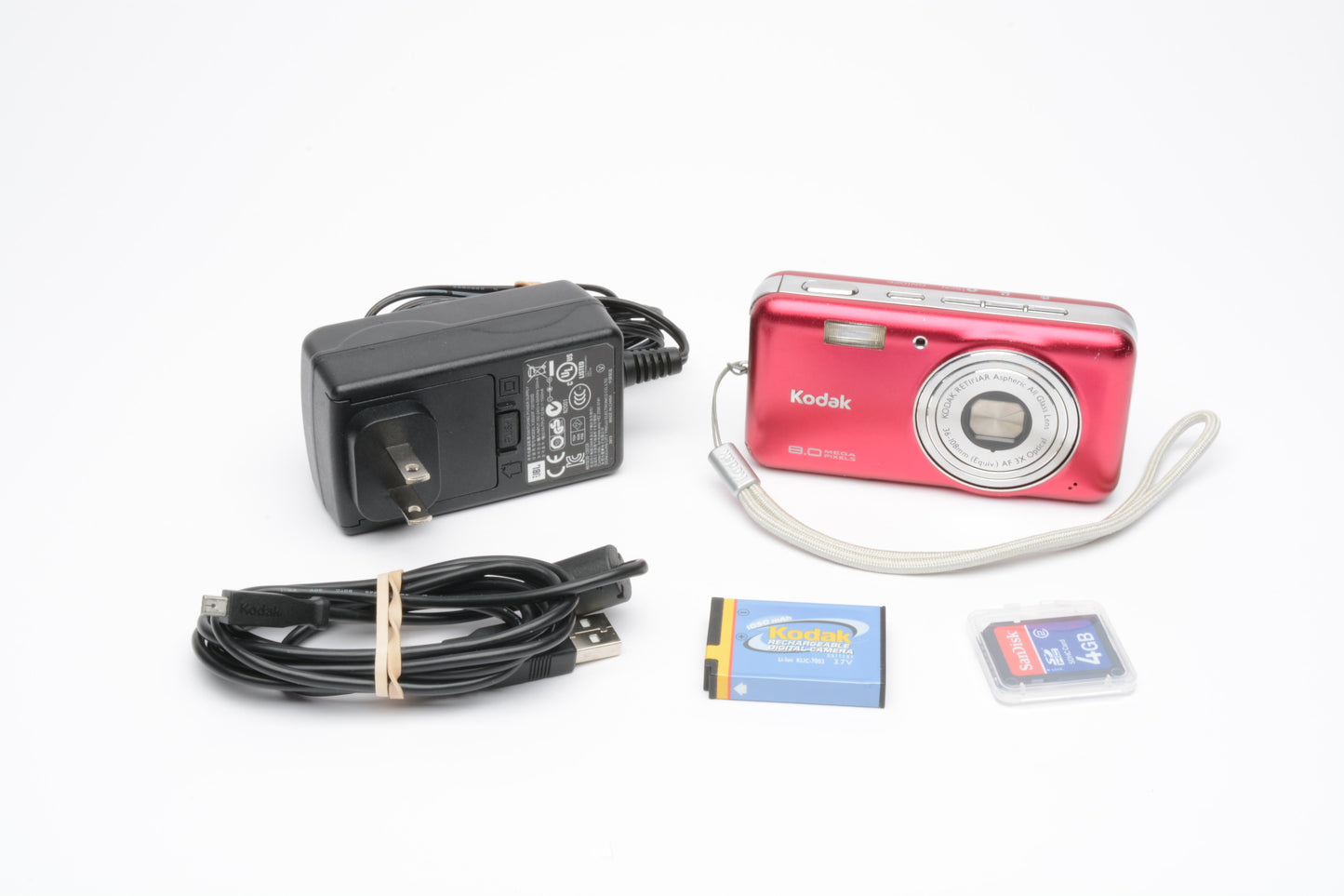 Kodak EasyShare V803 Digital Point&Shoot 8MP (Burgundy) Nice & Clean