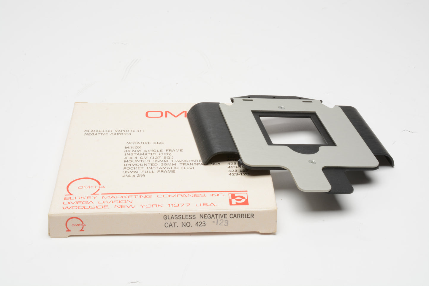 Omega Mounted 35mm Transparency Carrier for Omega C700, B600, B-66, & B-22  423-123