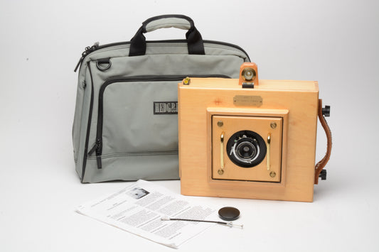 Zia Wooden 8x10 Hobo II 4x5 Camera (Bostick & Sullivan) w/Angulon 90mm f6.8, Nice!