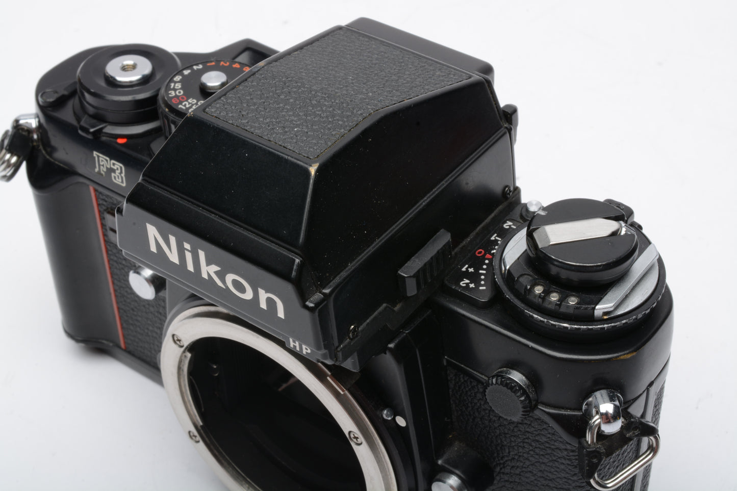 Nikon F3 HP 35mm SLR Body, new seals, manual, strap, tested, accurate, Nice Pro!