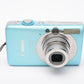 Canon PowerShot SD1200 IS Digital Point&Shoot 10MP camera (Blue) batt, charger, case