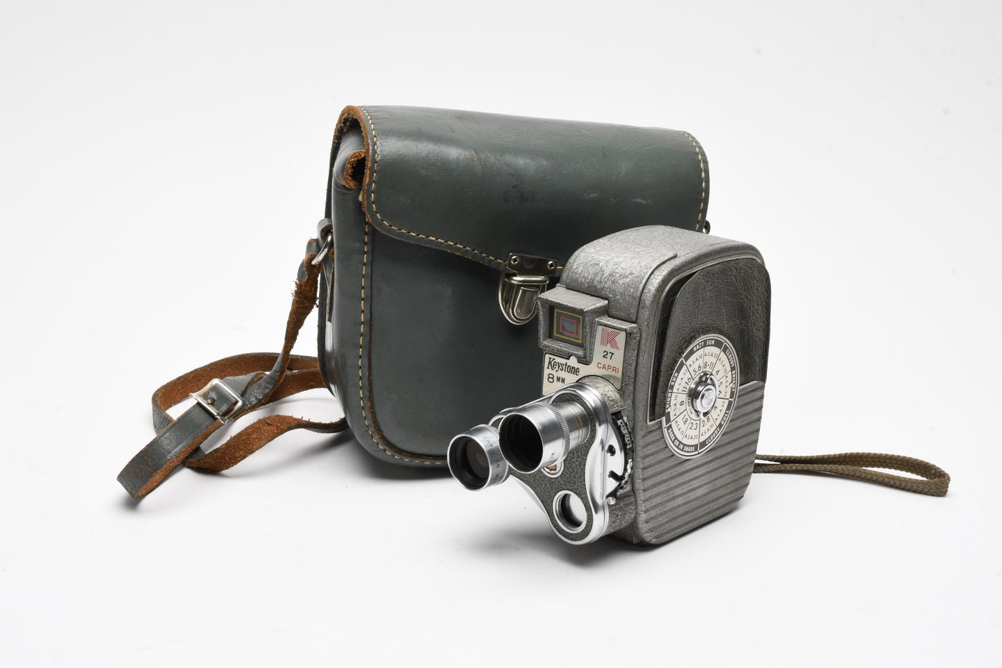 Keystone Capri 27 8mm Movie camera, Case, Works!