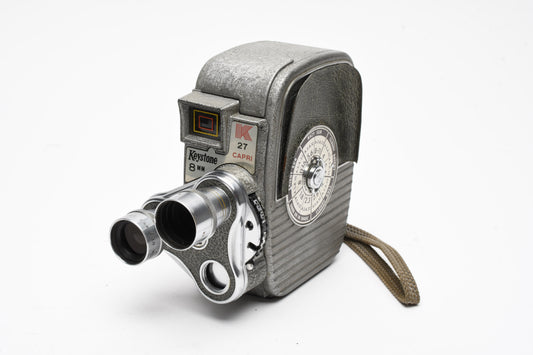 Keystone Capri 27 8mm Movie camera, Case, Works!