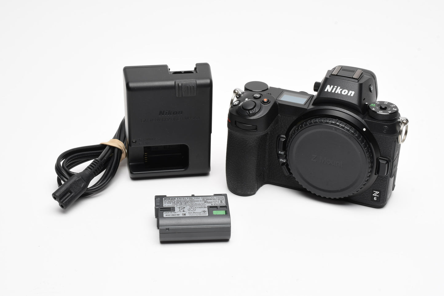 Nikon Z6 Mirrorless body, batt, charger, Only 523 Acts! Mint-