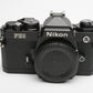 Nikon FE2 35mm SLR Black Camera Body, Tested, Accurate, Nice! New seals