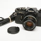 Canon F1 Original 35mm Body w/FD 50mm f1.8 S.C, New Seals, Tested