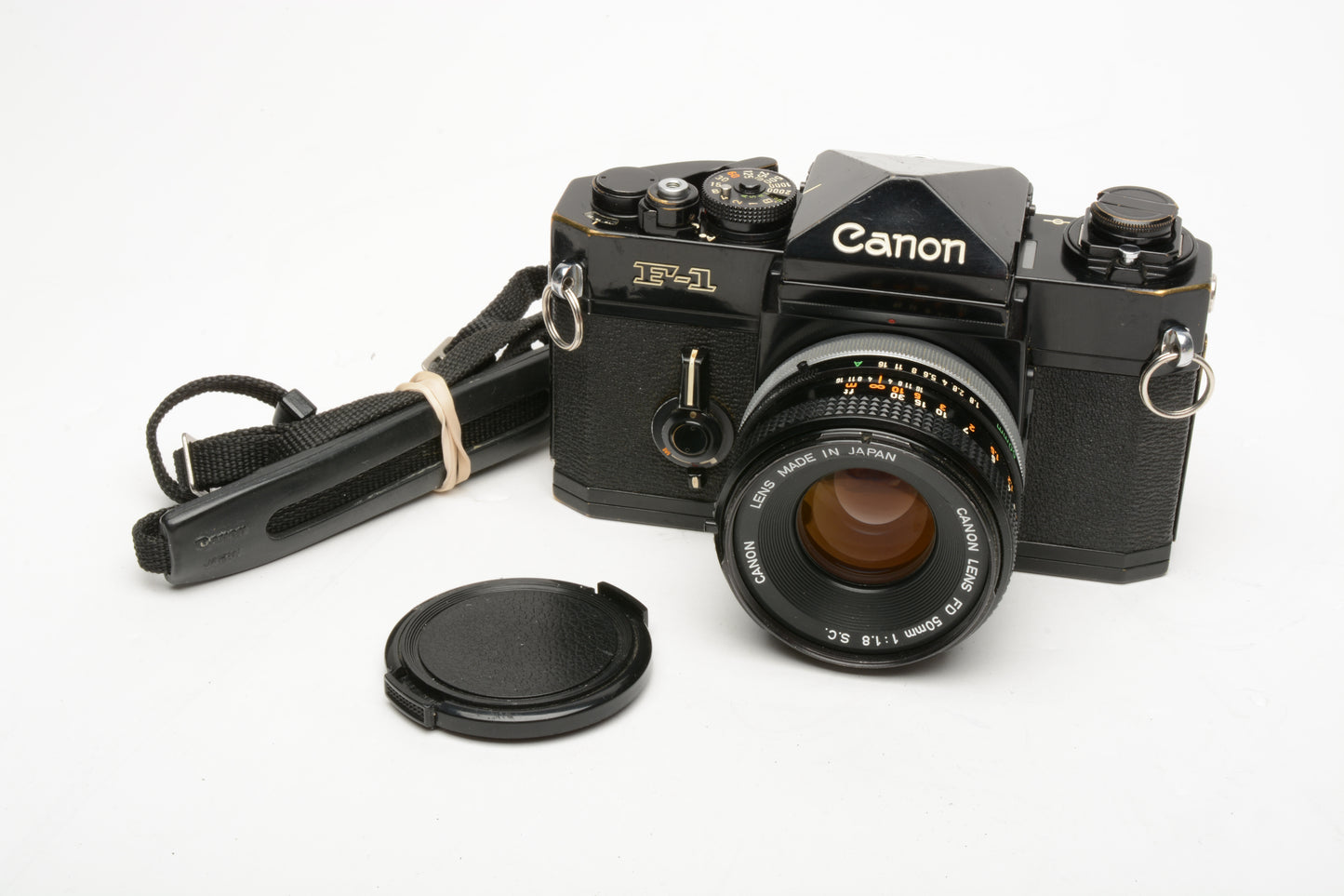 Canon F1 Original 35mm Body w/FD 50mm f1.8 S.C, New Seals, Tested