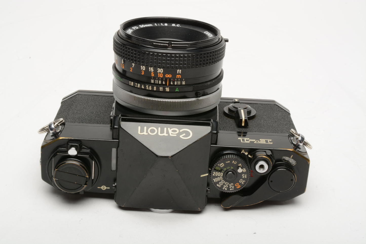 Canon F1 Original 35mm Body w/FD 50mm f1.8 S.C, New Seals, Tested