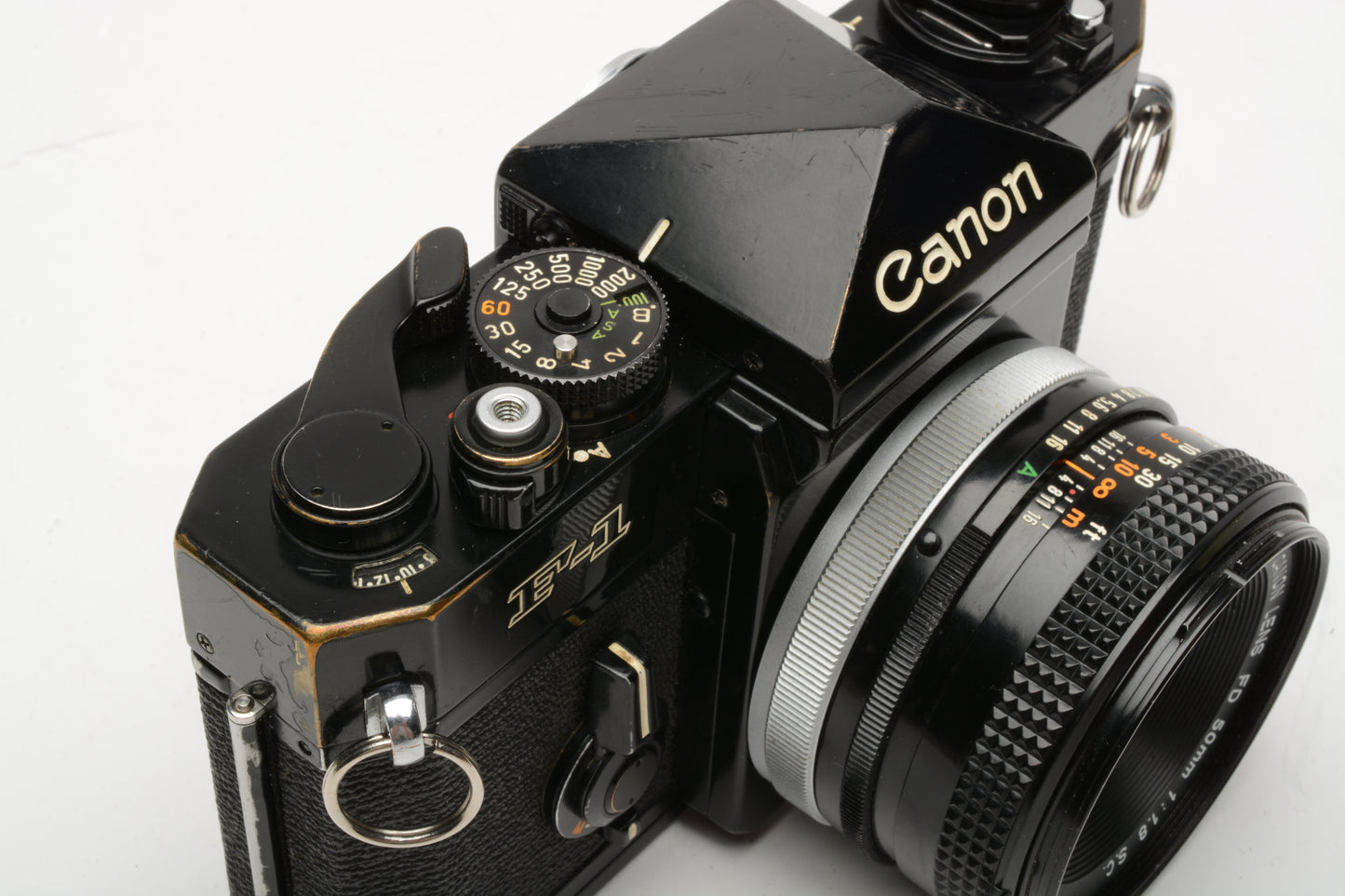 Canon F1 Original 35mm Body w/FD 50mm f1.8 S.C, New Seals, Tested