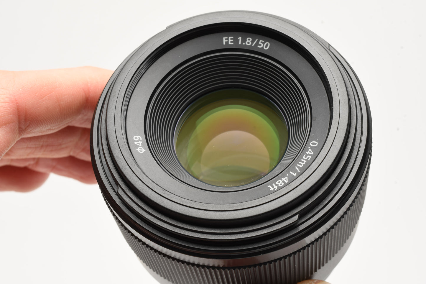 Sony 50mm f1.8 FE SEL50F18F Prime lens, Hood, Sharp!