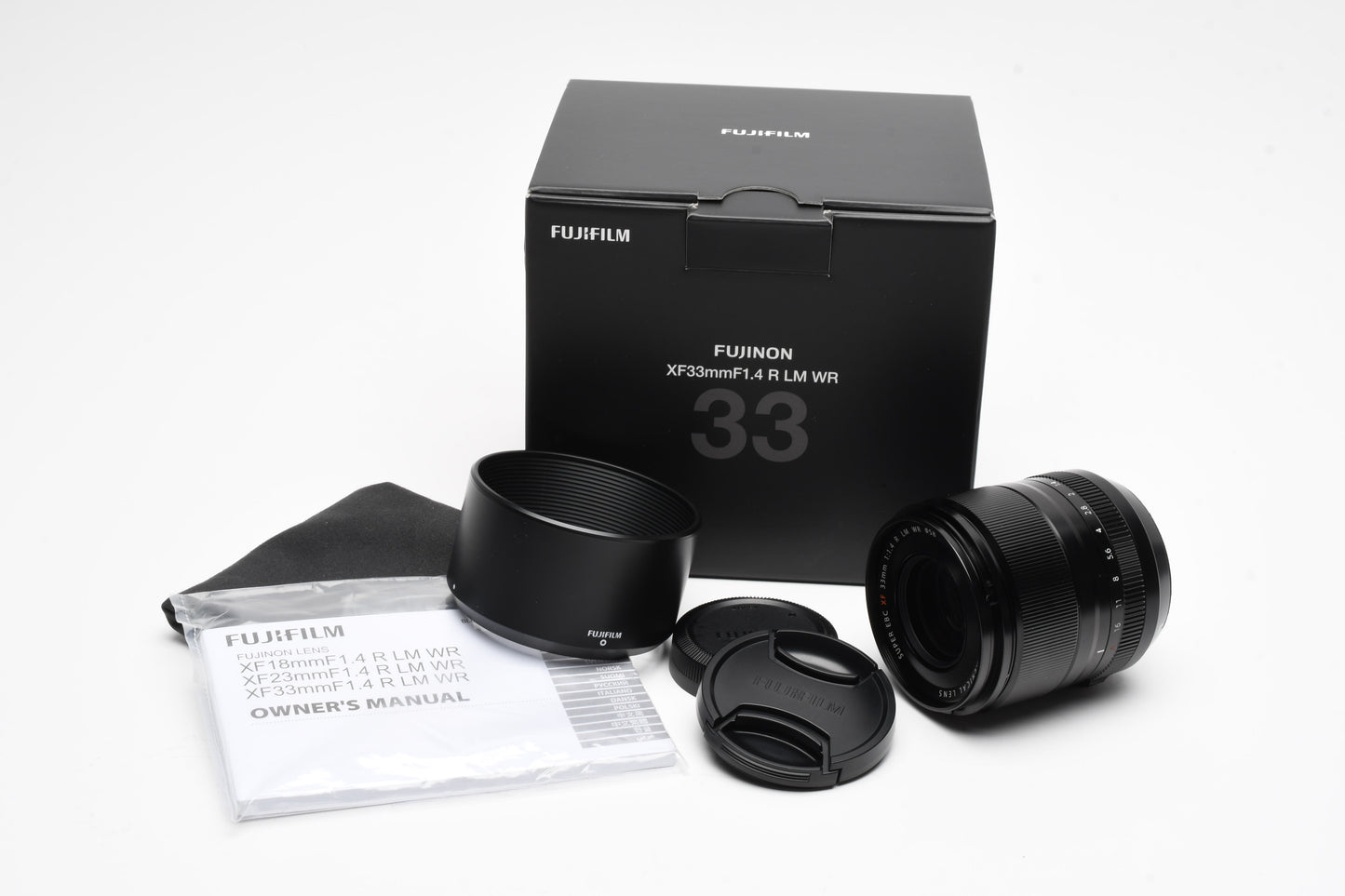 Fujifilm XF 33mm f1.4 R LM WR Lens MFR #16719201, Mint, Boxed, USA