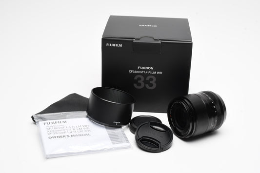 Fujifilm XF 33mm f1.4 R LM WR Lens MFR #16719201, Mint, Boxed, USA