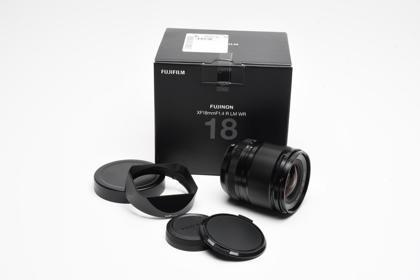Fujifilm XF 18mm f1.4 R LM WR Lens MFR #16673794, Mint, Boxed, USA + Hood