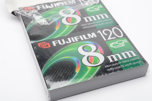 2X Fujifilm P6-120 8mm Video 8 tape