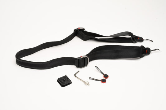 Peak Design Slide camera strap 1/25" wide w/4X anchors (Black), +QR plate