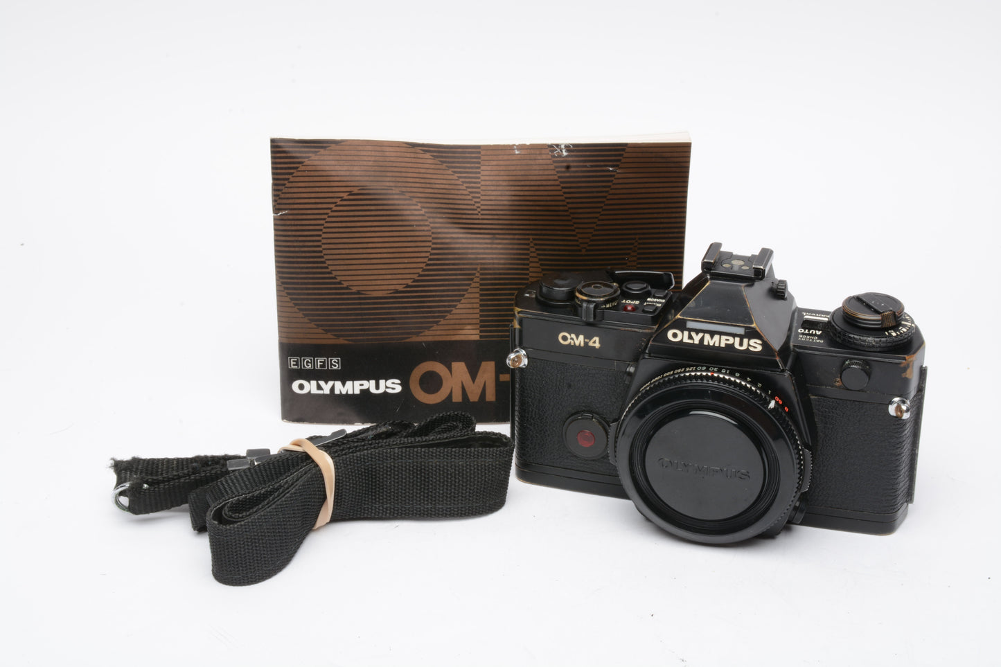 Olympus OM-4 35mm SLR Body Only, new seals, cap, strap, manual, Accurate!