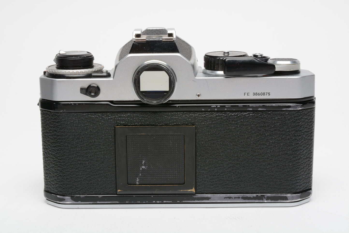 Nikon FE chrome 35mm SLR body, new seals, very clean, nice!