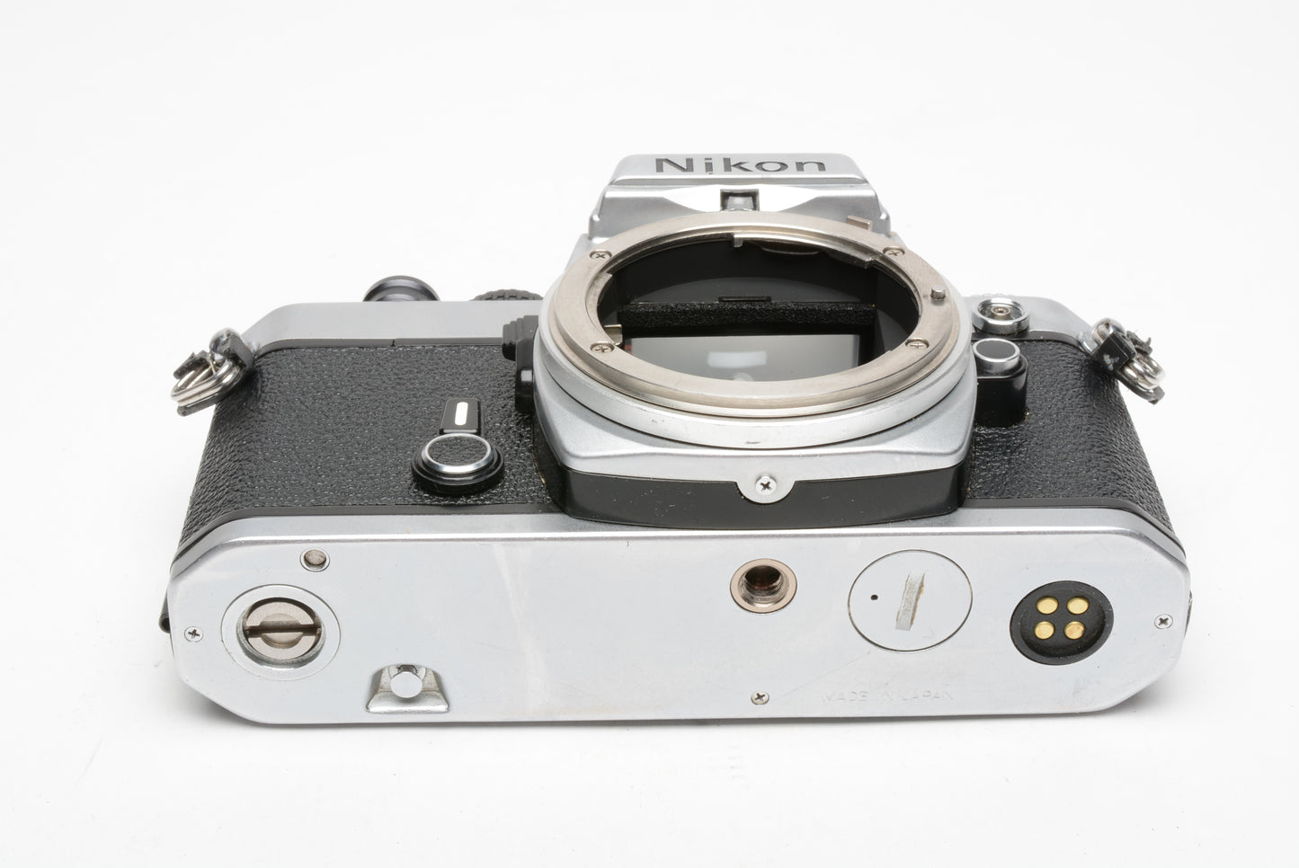 Nikon FE chrome 35mm SLR body, new seals, very clean, nice!