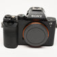 Sony A7 Mirrorless Body ILCE-7 12,487 Acts, 2Batts, charger, strap, Tested