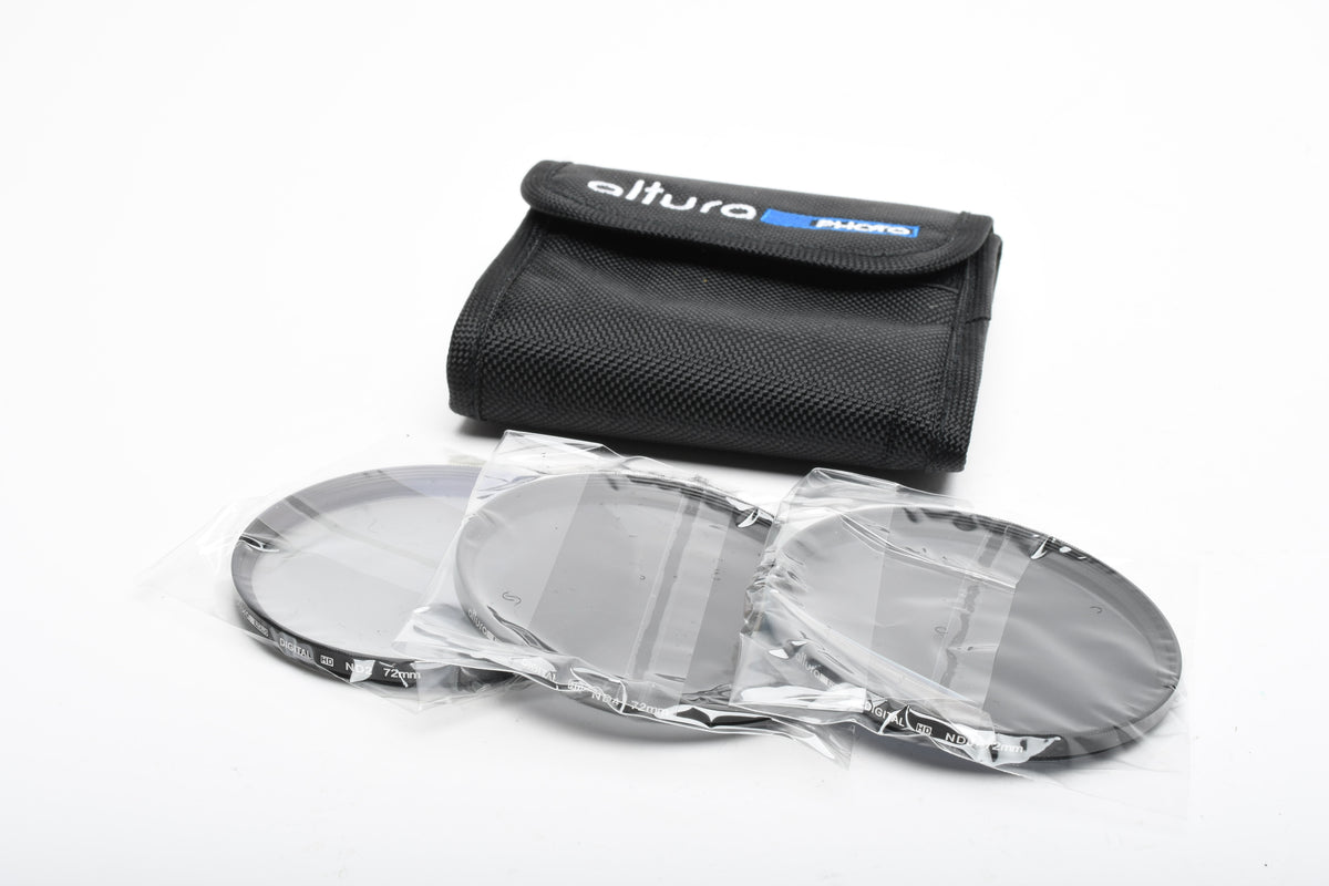 Altura ND Filter set in pouch w/ND2, ND4, ND8, New