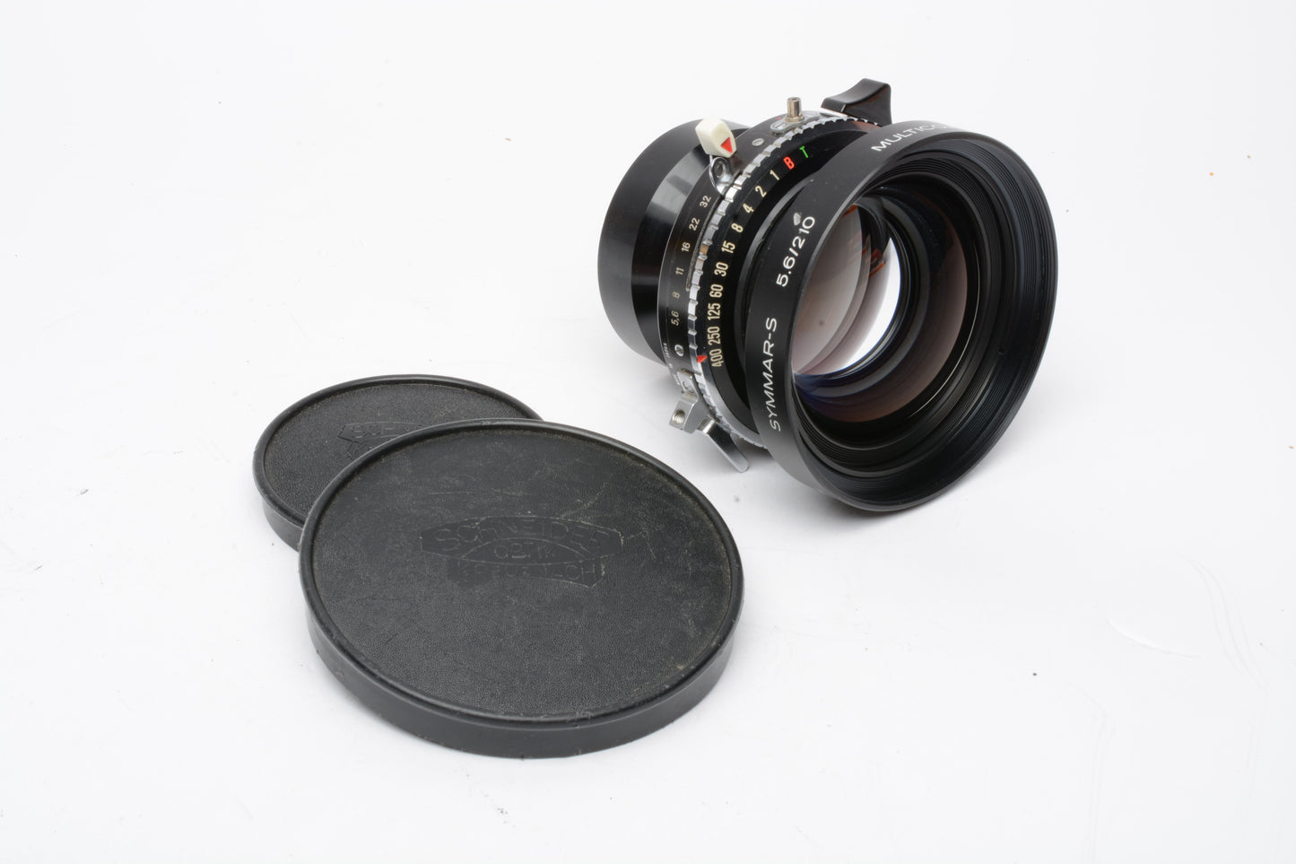 Schneider Kreuznach Symmar-S 210mm F/5.6 MC Large Format Lens, Copal #1, caps