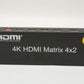 4x2 HDMI Matrix Switch Splitter 4K@60Hz w/Power supply