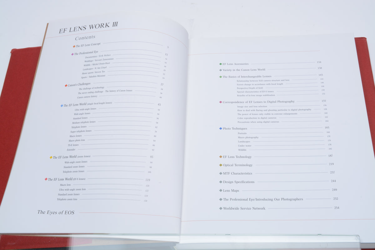 EF Lens Work III The Eyes of EOS Hardcover book by Canon