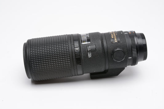 Nikon Nikkor AF 200mm f4 D ED Micro Lens, Hood, Very sharp! *Read