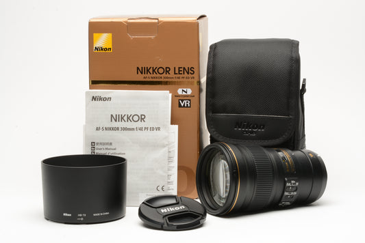 Nikon 300mm F4 PE ED VR telephoto lens