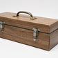 Large format custom wooden lens box, ~15x5x5", fits 4+ lenses