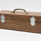 Large format custom wooden lens box, ~15x5x5", fits 4+ lenses