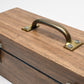 Large format custom wooden lens box, ~15x5x5", fits 4+ lenses