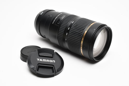Tamron SP 70-200mm f2.8 USD Di A009 telephoto zoom lens, caps, Nikon AF