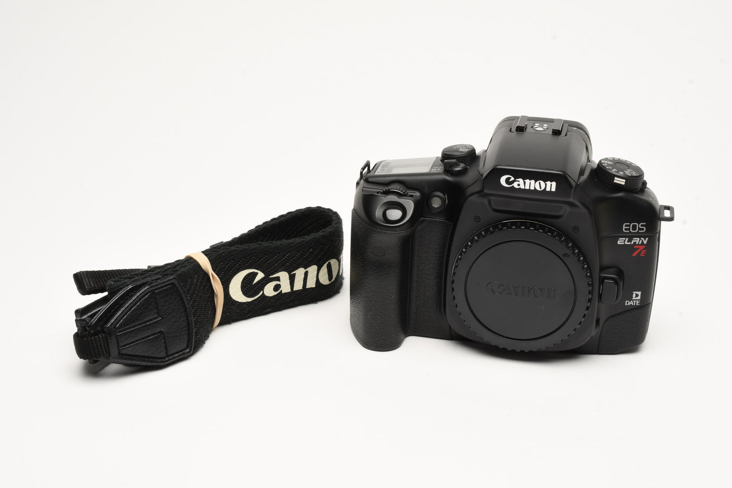 Canon Elan 7E 35mm SLR body, cap, strap, Great! Fully tested