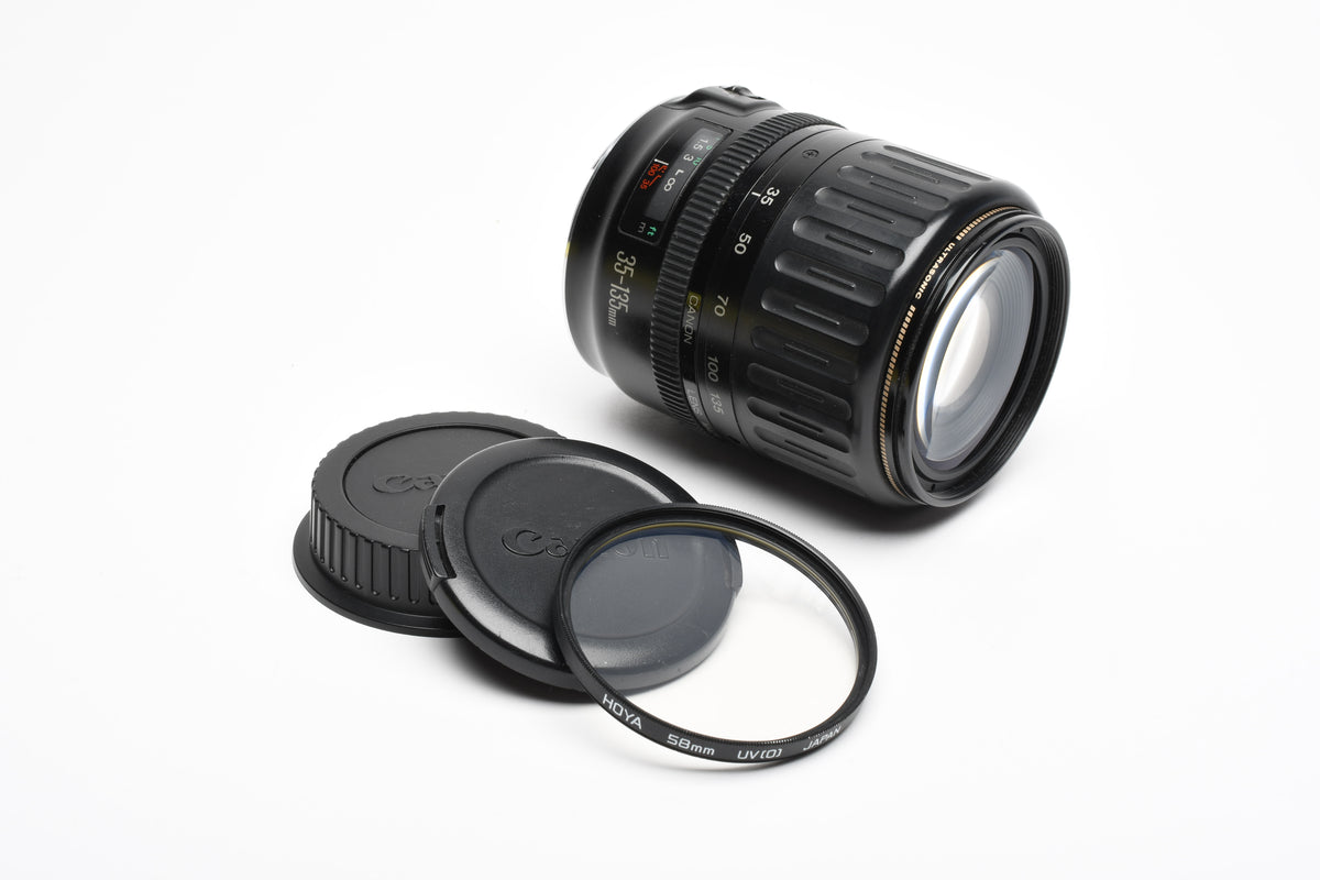 Canon EF 35-135mm F4-5.6 USM zoom lens w/ UV filter and Caps