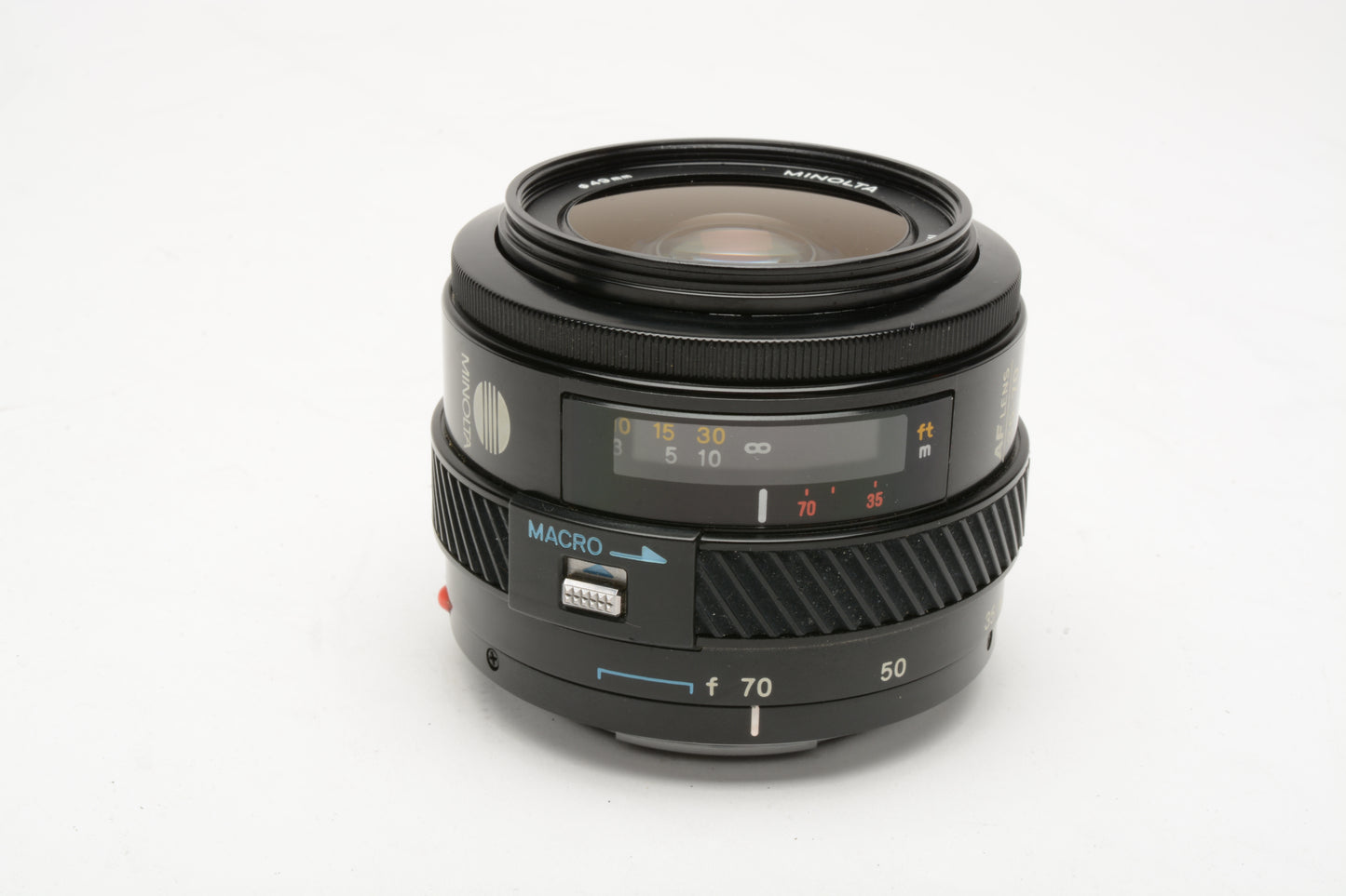 Minolta Maxxum AF 35-70mm f4 zoom w/UV, caps, pouch, nice! For A mount