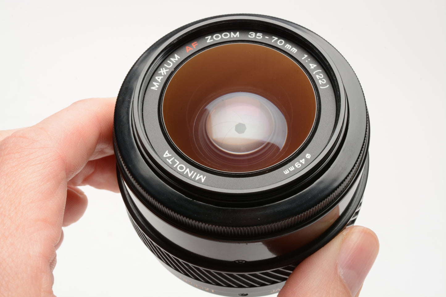 Minolta Maxxum AF 35-70mm f4 zoom w/UV, caps, pouch, nice! For A mount