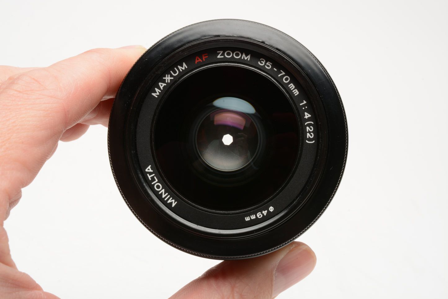 Minolta Maxxum AF 35-70mm f4 zoom w/UV, caps, pouch, nice! For A mount