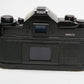 Canon A-1 35mm SLR w/50mm F1.8 FD lens, grip, strap, new seals, Nice!