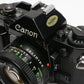 Canon A-1 35mm SLR w/50mm F1.8 FD lens, grip, strap, new seals, Nice!