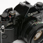 Canon A-1 35mm SLR w/50mm F1.8 FD lens, grip, strap, new seals, Nice!