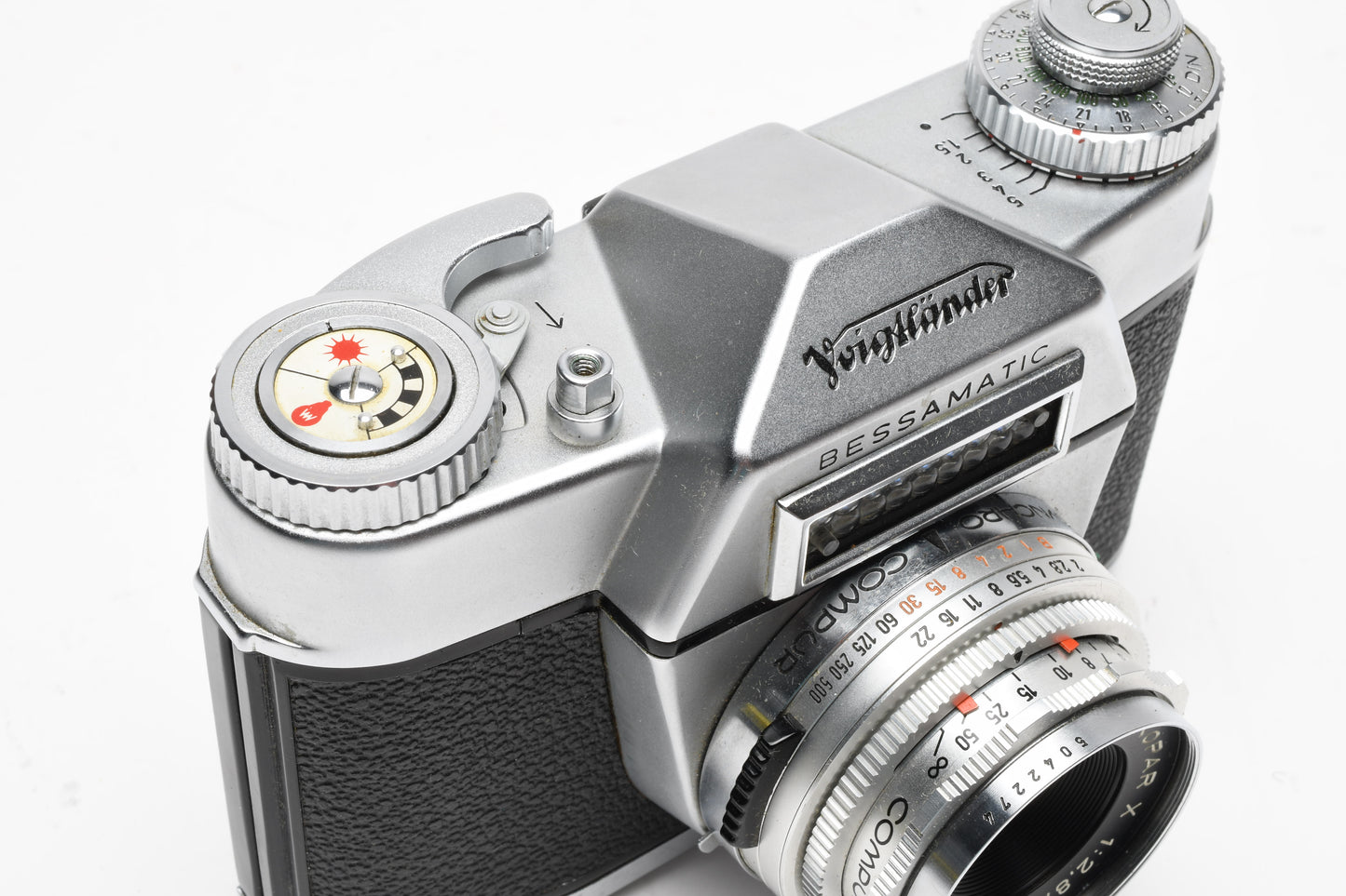 Voigtlander Bessamatic 35mm w/Color Skopar X 50mm f2.8 Lens + Case, CR