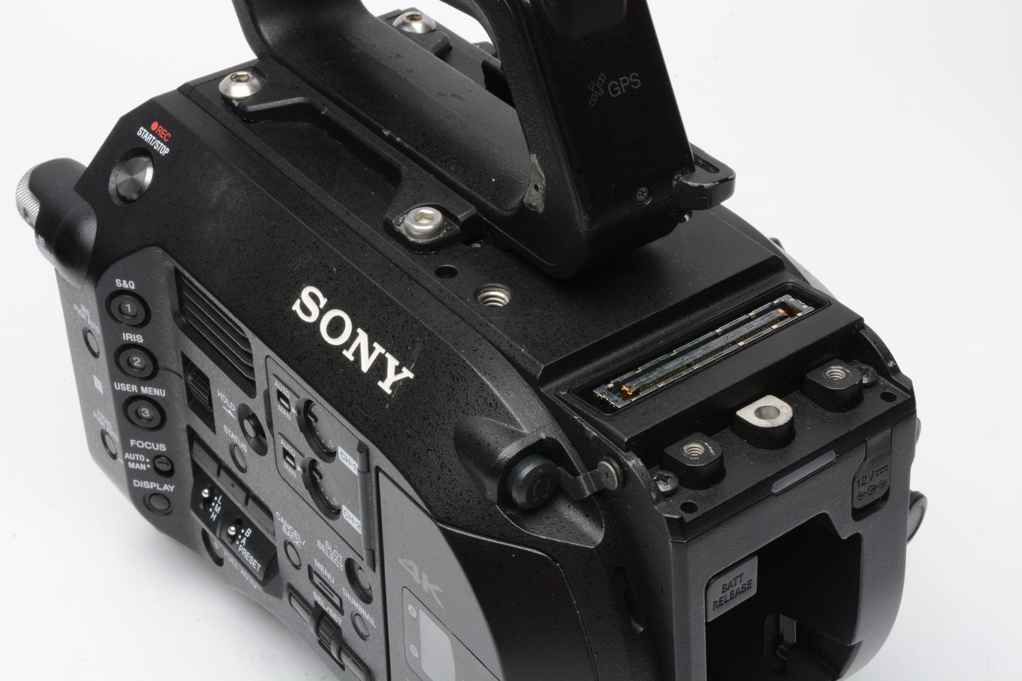 Sony PXW-FS7 4K XDCAM Camera w/Sony handle, Monitor, 2X batts, charger++ 372 Hours!