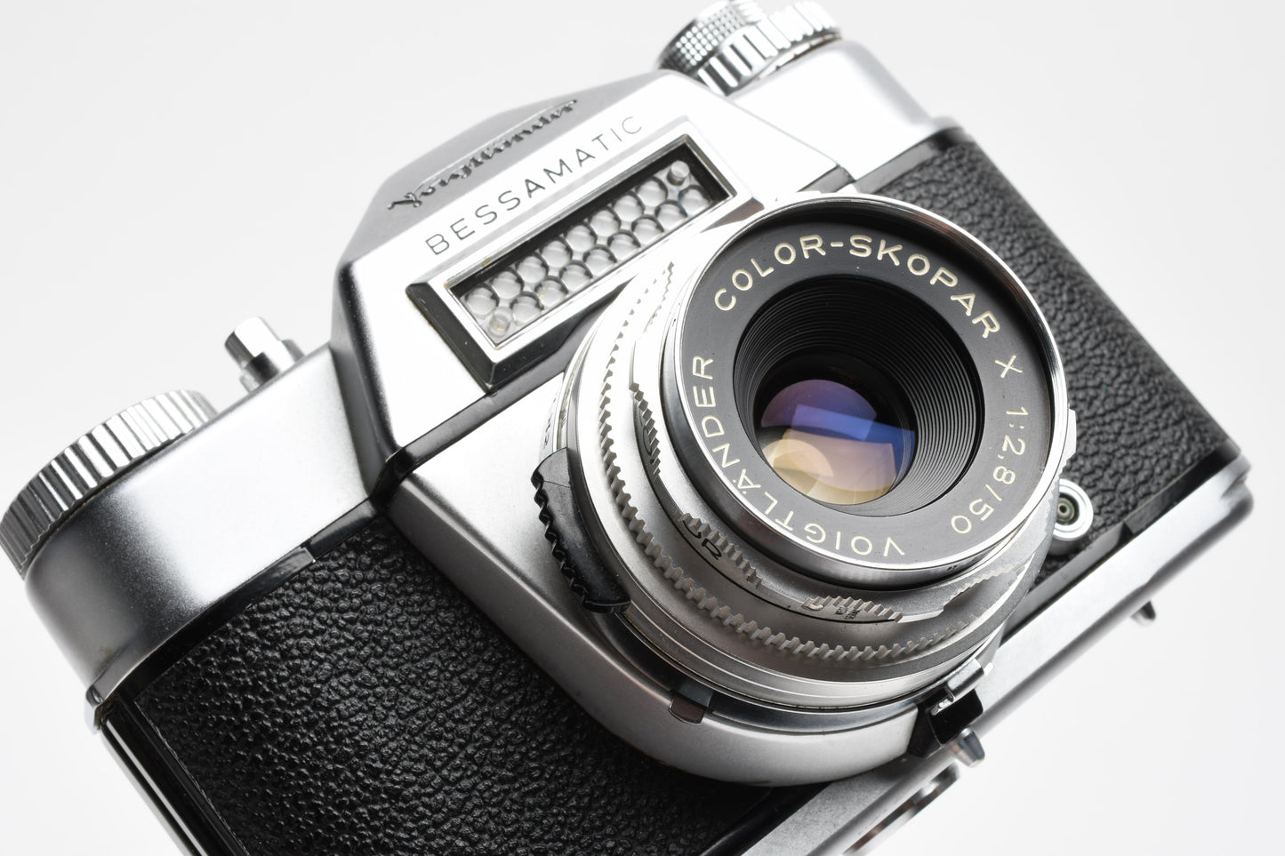 Voigtlander Bessamatic 35mm w/Color Skopar X 50mm f2.8 Lens + Case, CR