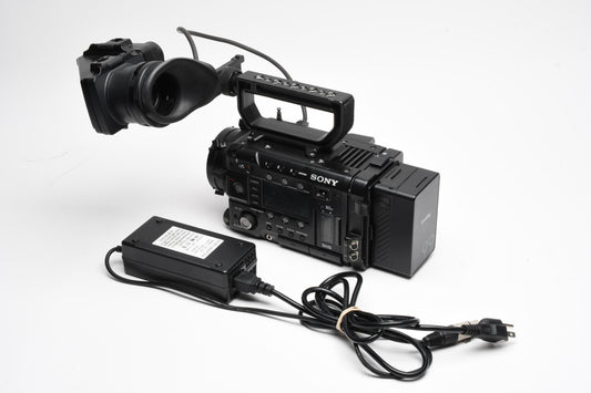 Sony PMW-F5 camera w/handle, Viewfinder, batt+charger, Parts/repair