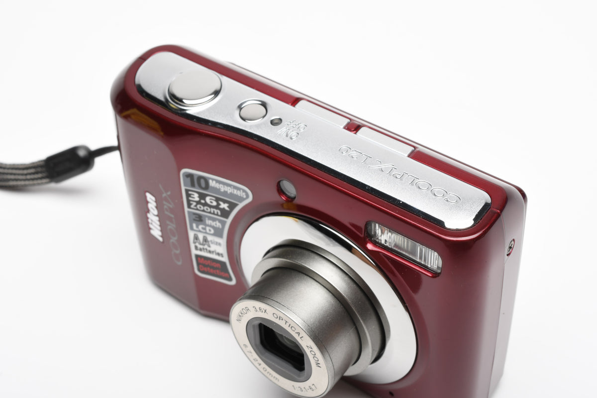 Nikon Coolpix L20 10MP Digital Point&Shoot Camera (Red), Tested, Very Nice!