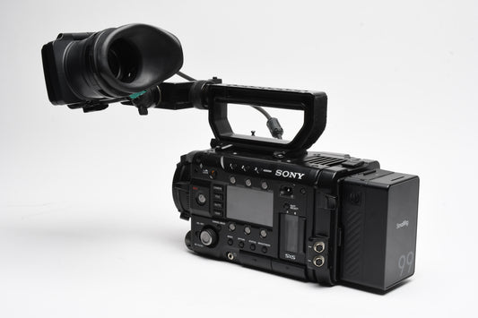 Sony PMW-F5 camera w/handle, Viewfinder, batt+charger, Parts/repair
