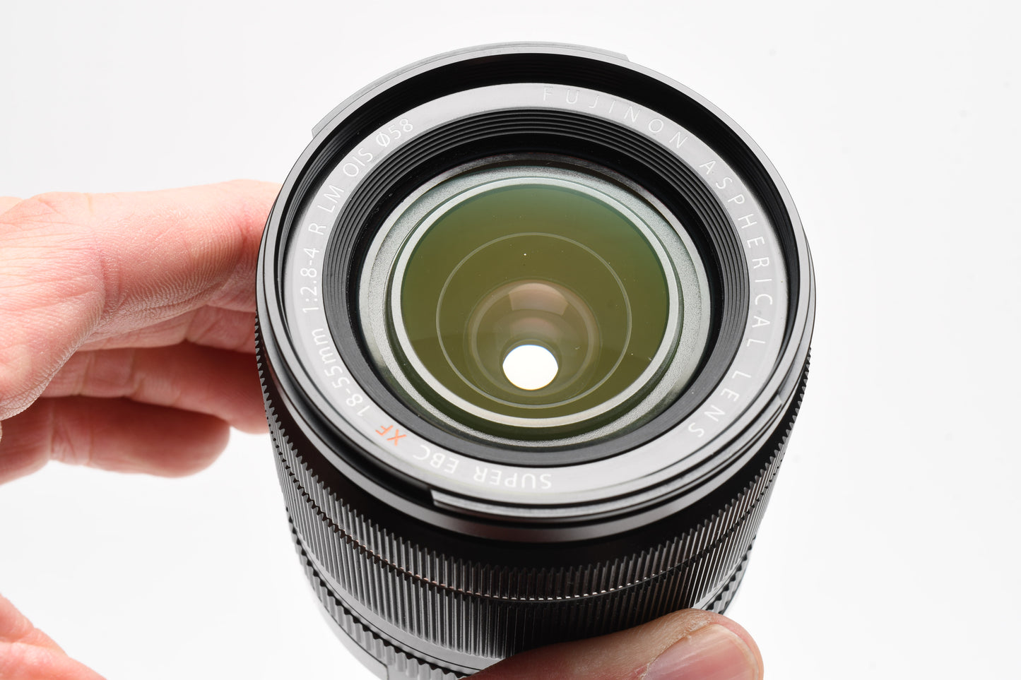 Fuji Fujinon Super EBC 18-55mm f2.8-4 R LM OIS zoom lens, caps, Clean